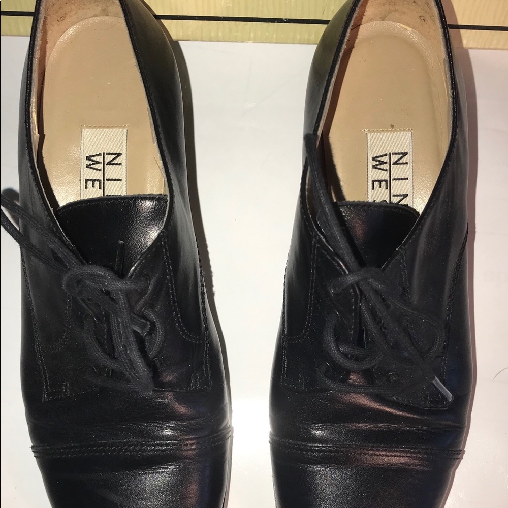 💙(Nine West) leather lace up oxford 6.5